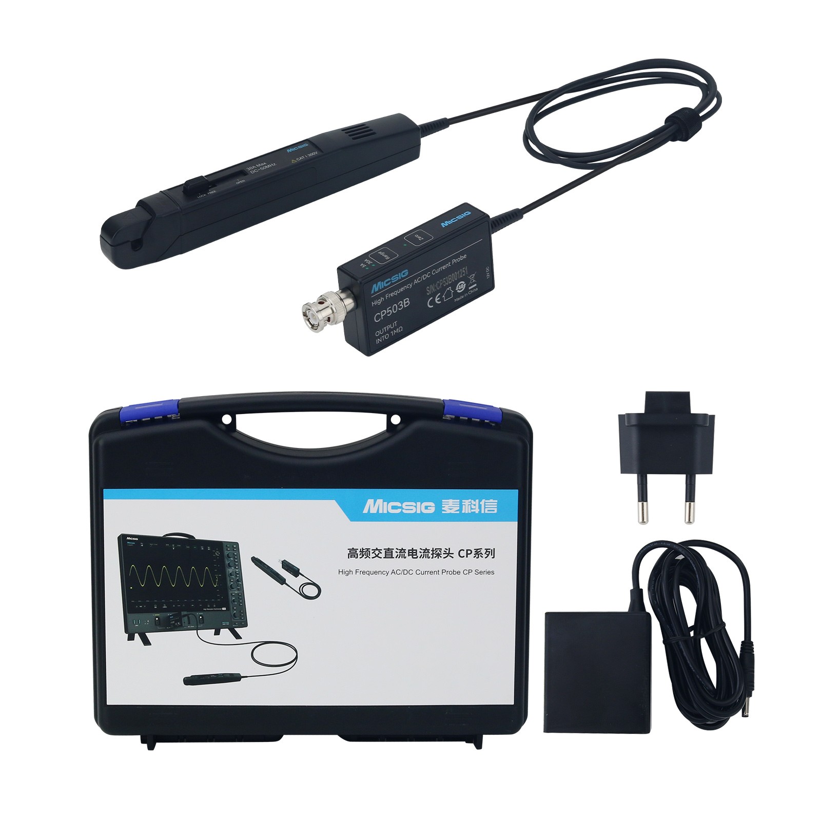 Micsig CP503B 50MHz 5A/30A Dwu – Current Probe Ac Dc 50Mhz Oscilloscope recenzja i cena